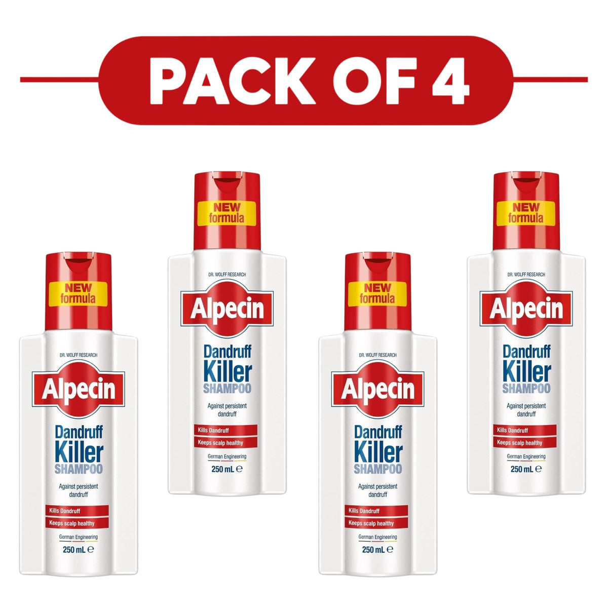 Alpecin Dandruff Killer Shampoo 250ml Pack of 4