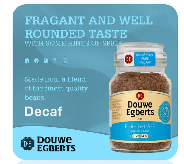 Douwe Egberts Pure Decaff Medium Roast Instant Coffee - 400g