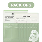 Biodance Refreshing Sea Kelp Hydrogel Face Mask 4 Sheets Pack of 2