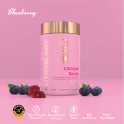 Nutriburst Radiance Renew Beauty Gummies bottle, blueberry flavour, 60 count.