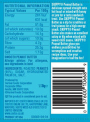 Skippy Smooth peanut butter ingredients nutrition label jar 1.13kg