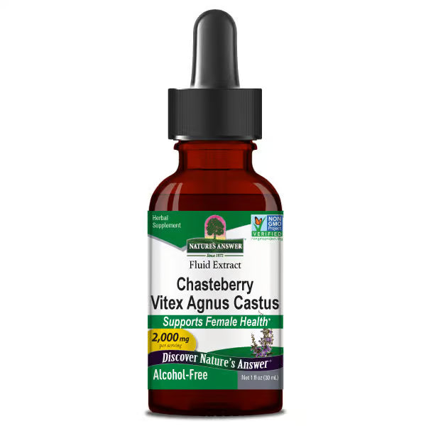 Nature’s Answer Chasteberry Liquid Extract 30ml front label bottle