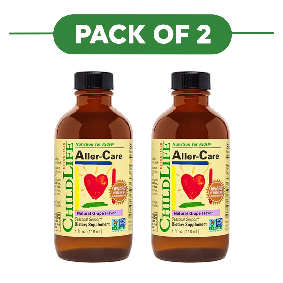 ChildLife Essentials Aller-Care Kids Liquid Grape 118ml Pack of 2
