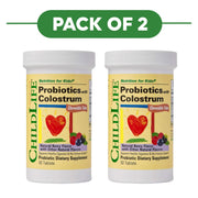 ChildLife Essentials ChildBiotics Chewable Probiotics 92 Tablets Pack of 2