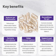 Cura Sporebiotics™ – Vegan Bacillus Spore Probiotic with Antioxidants, 30 Capsules