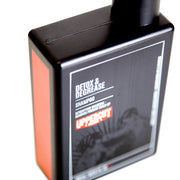 Side image: Uppercut Deluxe Detox and Degrease Shampoo 240ml bottle charcoal formula packaging