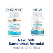 Nordic Naturals Ultimate Omega + CoQ10 - 1280mg Omega-3 - Lemon Softgels