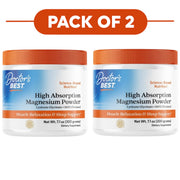 Doctor's Best High Absorption Magnesium Powder 200mg 200g Pack of 2