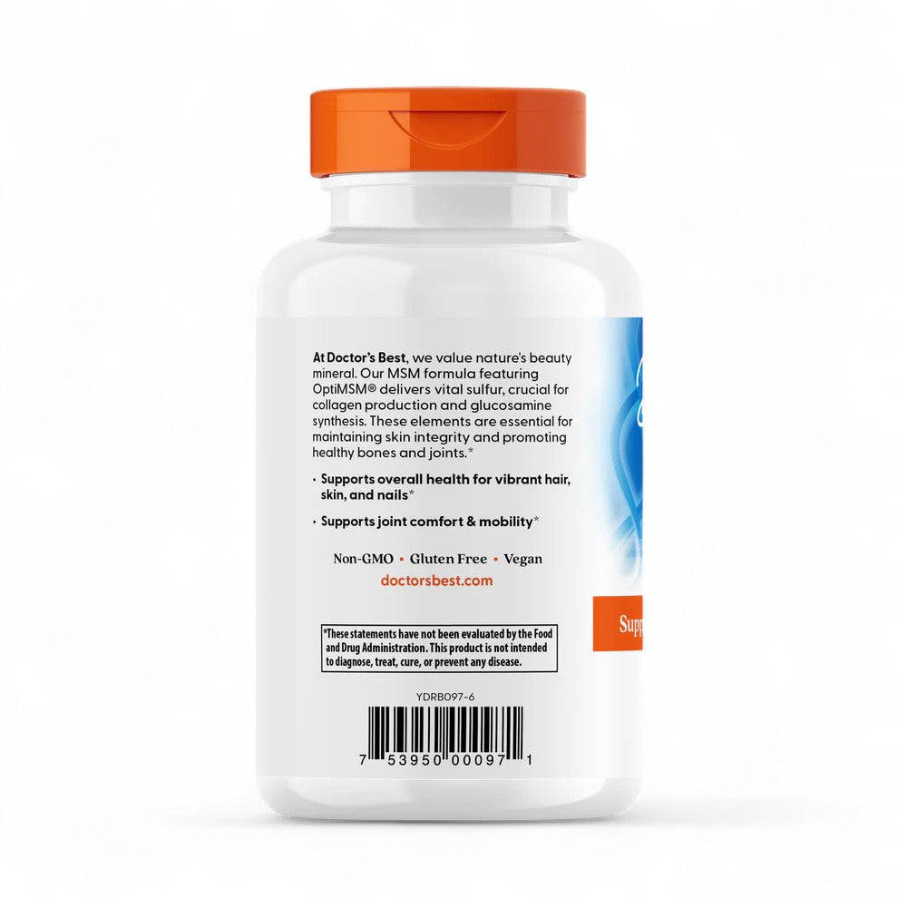 Doctor's Best MSM – 1500mg, 120 Tablets