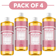Dr. Bronner's Cherry Blossom 18-in-1 Pure-Castile Liquid Soap 945ml Pack of 4