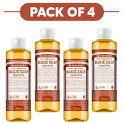 Dr. Bronner's Eucalyptus 18-in-1 Pure-Castile Liquid Soap 240ml Pack of 4