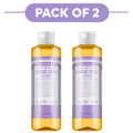 Dr. Bronner's Lavender 18-in-1 Pure-Castile Liquid Soap 240ml Pack of 2