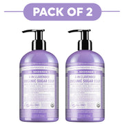 Dr. Bronner's Lavender 4-in-1 Organic Sugar Soap 355ml Pack of 2