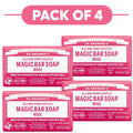 Savon magique Dr. Bronner's Pure-Castile rose 140g