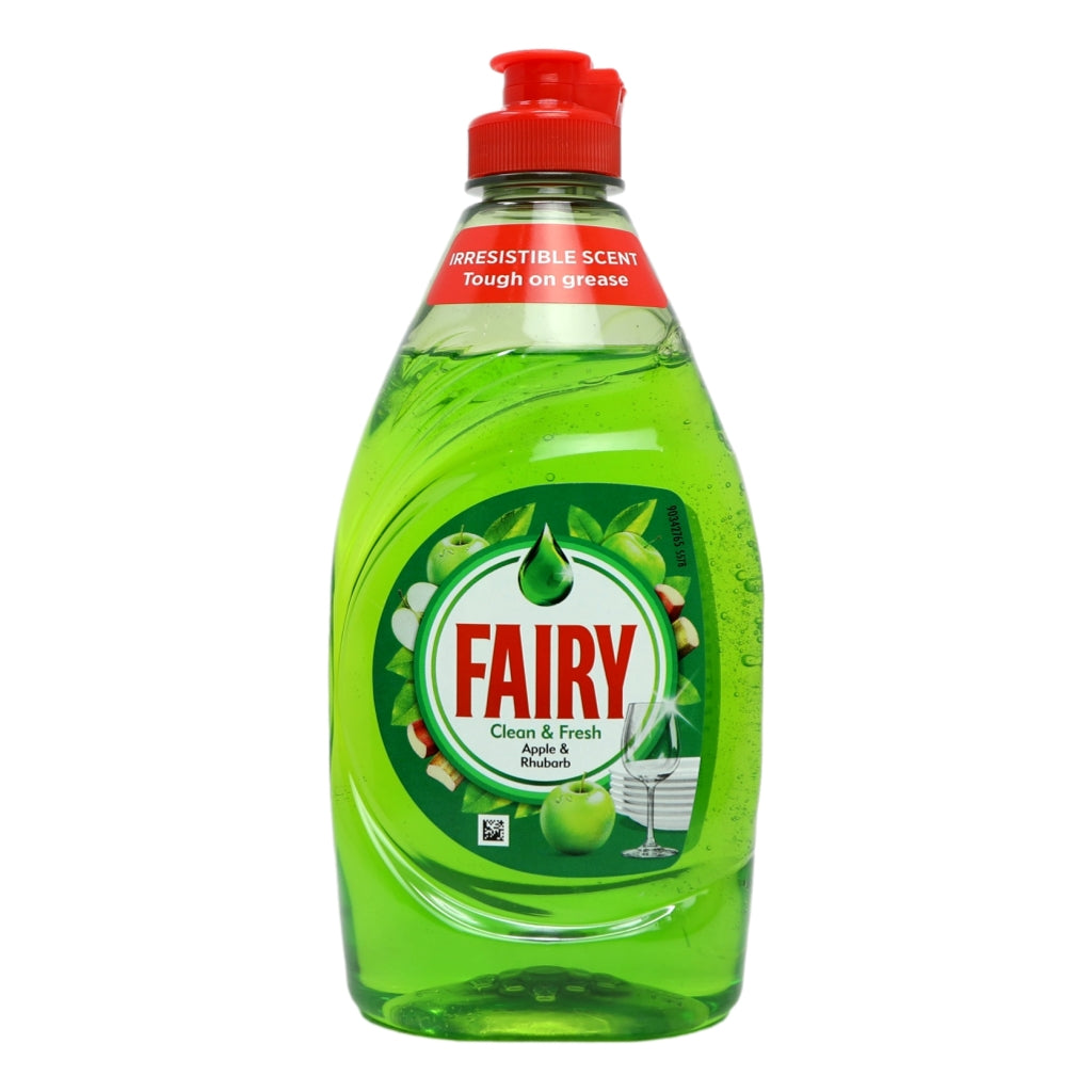 Fairy Clean and Fresh Apple and Rhubarb Washing Up Liquid 320ml bottle