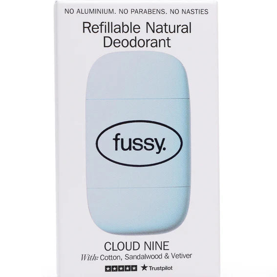 Fussy Refillable Natural Deodorant Cloud Nine reusable deodorant with case 40g