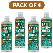 Faith In Nature Coconut Hydrating Shampoo 400ml Pack of 4