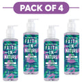 Faith In Nature Lavender & Geranium Relaxing Hand Wash 400ml Pack of 4