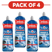 Finish Rinse & Shine Aid Dishwasher Rinse Aid 800ml Pack of 4