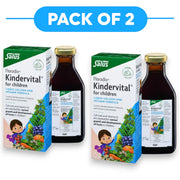 Floradix Kindervital for Children Liquid Calcium & Vitamin Formula 250ml Pack of 2