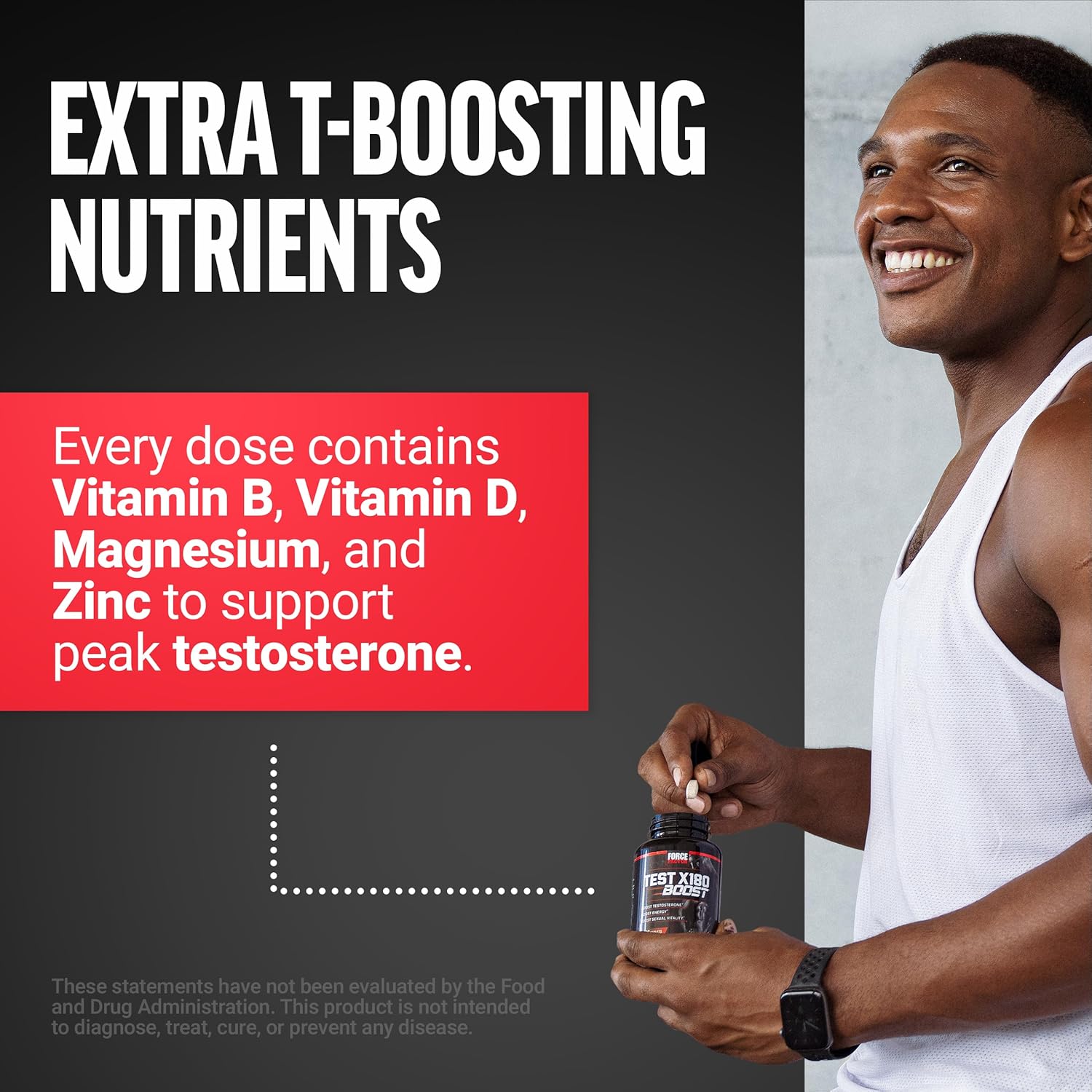 Force Factor Test X180 Boost – 120 Tablets