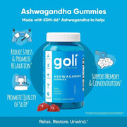 Goli Nutrition Ashwagandha Gummies 120 Count