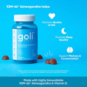 Goli Nutrition Ashwagandha Gummies 60 Count