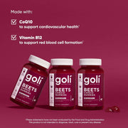 Goli Nutrition Beets Cardio Gummies 60 Count