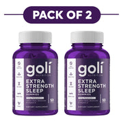 Goli Nutrition Extra Strength Sleep Gummies 10mg Melatonin 50 Count Pack of 2