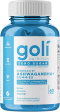 Goli Nutrition Zero Sugar Ashwagandha Plus Gummies 60 Count
