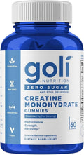 Goli Nutrition Zero Sugar Creatine Monohydrate Gummies 60 Count