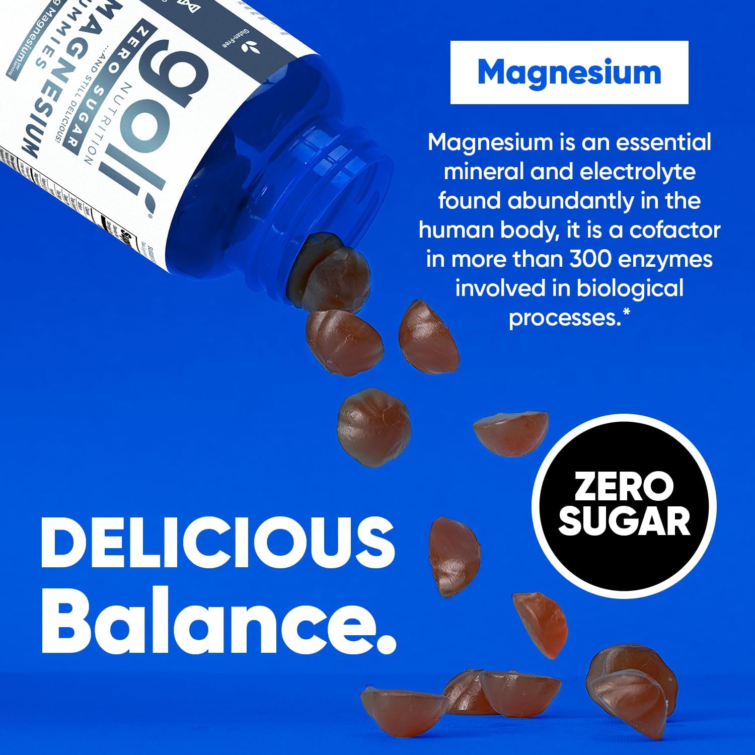 Goli Nutrition Zero Sugar Magnesium Gummies 260mg 60 Count