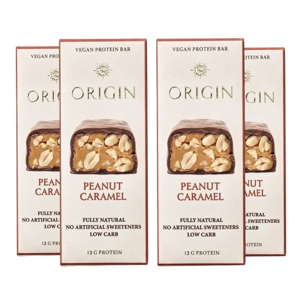 Origin Peanut Caramel Vegan Protein Bar 45g