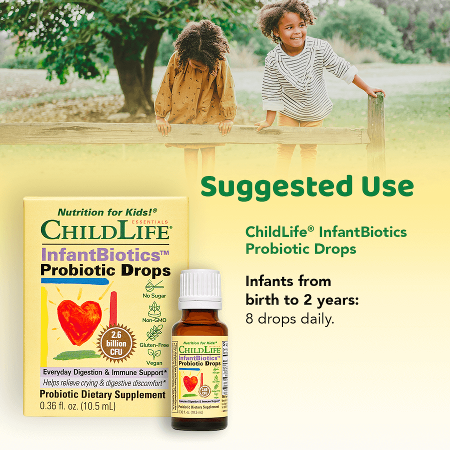 ChildLife Essentials InfantBiotics probiotic drops usage instructions infant liquid 10.5ml