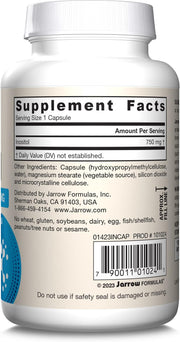 Barcode Image: Jarrow Formulas Inositol 750mg veggie capsules barcode 100 count