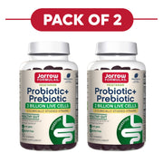 Jarrow Formulas Probiotic Prebiotic 2 Billion Blackberry 50 Gummies Pack of 2