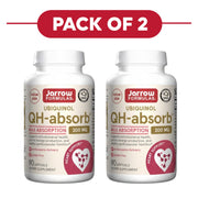 Jarrow Formulas QH-absorb Ubiquinol 200mg 90 Softgels Pack of 2
