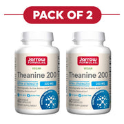 Jarrow Formulas Theanine 200mg 60 Veggie Capsules Pack of 2