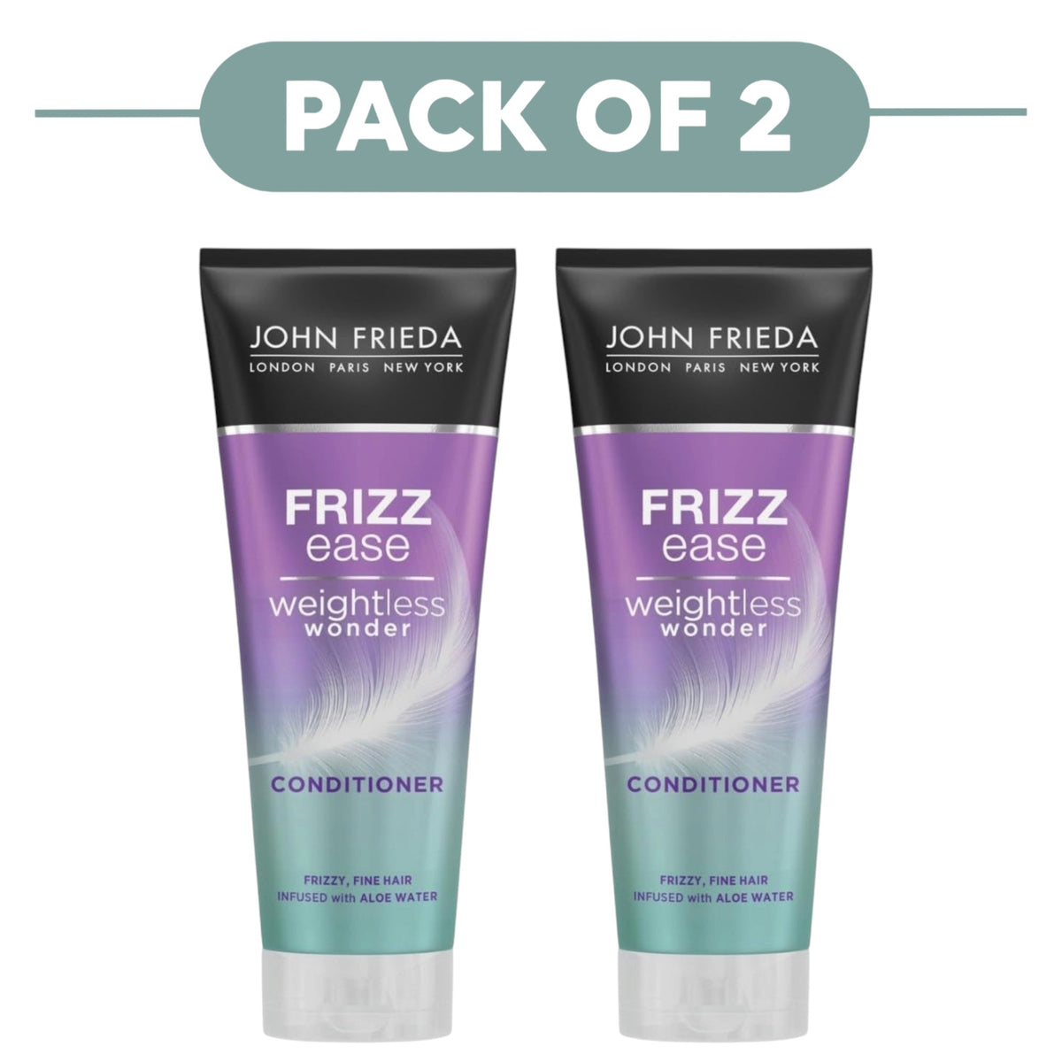 John Frieda Frizz Ease Weightless Wonder Conditioner 250ml Pack of 2