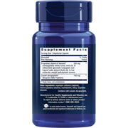 Life Extension Enhanced Sleep Without Melatonin 30 vegetarian capsules bottle packaging showing supplement facts and ingredients, no flavour, 30 capsules