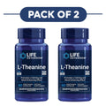 Life Extension L-Theanine 60 Vegetarian Capsules Pack of 2