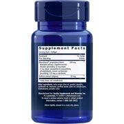 Life Extension MacuGuard with Saffron 60 softgels bottle packaging showing supplement facts and ingredients, no flavour, 60 softgels
