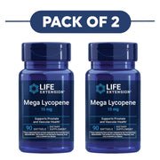 Life Extension Mega Lycopene 15mg 90 Softgels Pack of 2