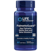 Life Extension PalmettoGuard dietary supplement softgels, saw palmetto and nettle root, 60 softgels