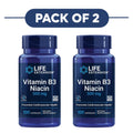 Life Extension Vitamin B3 Niacin 500mg 100 Capsules Pack of 2