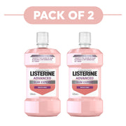 Listerine Advanced Gum Expert Smooth Mint Mouthwash 500ml Pack of 2