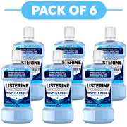 Listerine Advanced Nightly Reset Midnight Mint Mouthwash 500ml Pack of 6