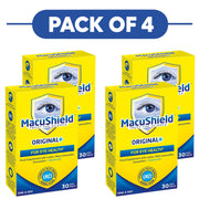 MacuShield Original+ Lutein Vitamin B2 30 Capsules Pack of 4
