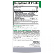 Nature’s Answer Male Complete Herbal Food Supplement 120 capsules supplement facts label