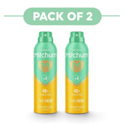 Mitchum Women's 48H Pure Fresh Antiperspirant Aerosol 200ml Pack of 2